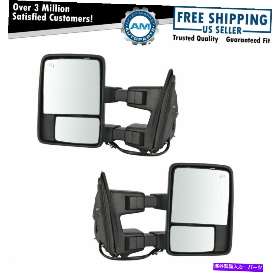 USミラー ミラーパワーフォールドテレスコピング熱メモリシグナルライトフォード用クロム牽引ペア Mirror Power Fold Telescoping Heat Memory Signal Light Chrome Tow Pair for Ford【並行輸入品】｜Us Custom Parts Shop USDM