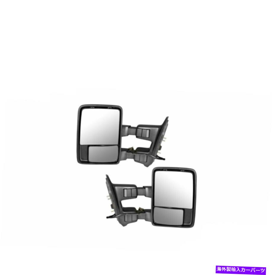 USミラー フォードSD用のトウミラーパワー加熱信号クリアランスクロムペア Tow Mirror Power Heated Signal Clearance Chrome Pair For Ford SD【並行輸入品】