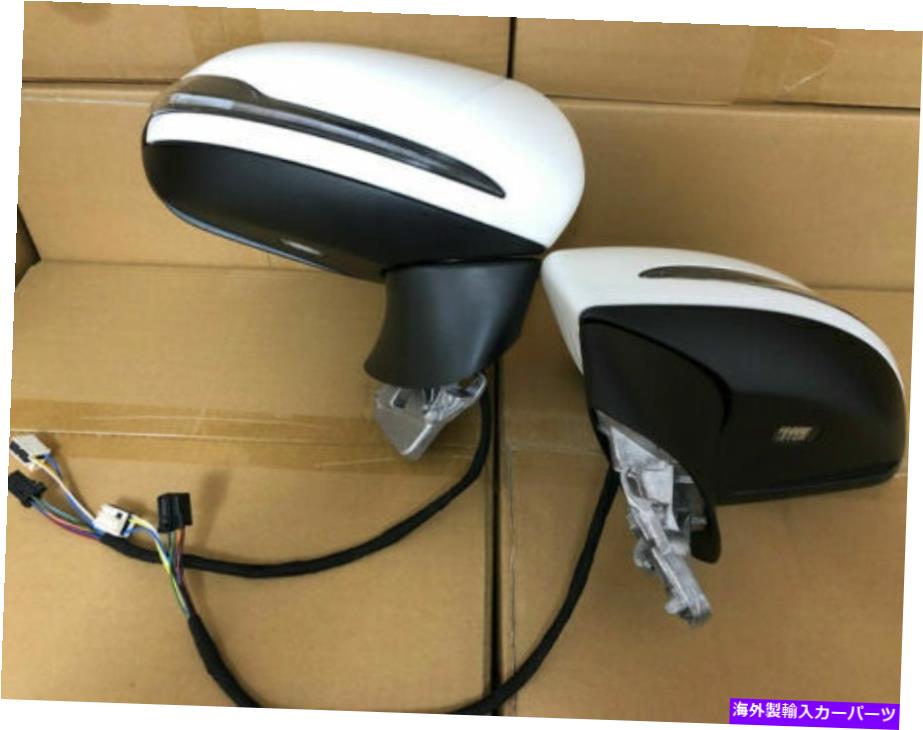 USミラー 2016-2021メルセデスベンツCクラス2ドアクーペサイドミラーと死角ペア 2016-2021 Mercedes Benz C class 2 door coupe Side Mirror with blind spot Pair【並行輸入品】