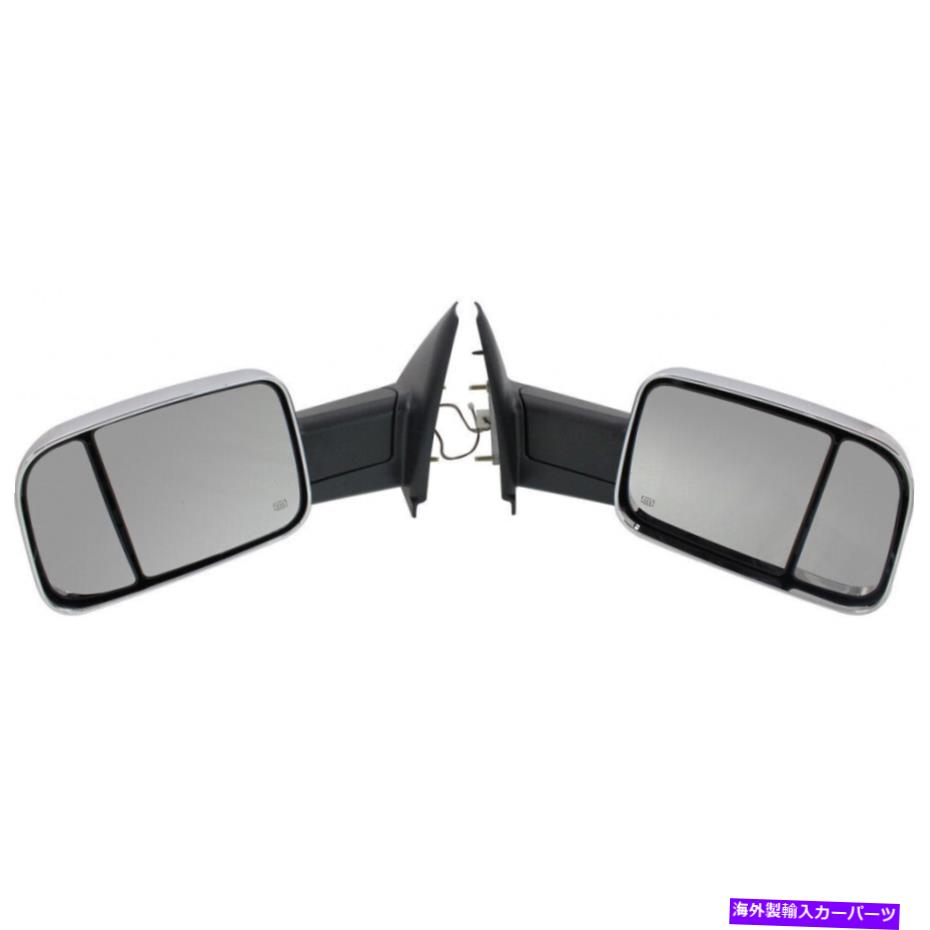 USミラー Dodge Ram 1500/2500/3500 2002-2009 Towing Mirror LH＆RHマニュアル折りたたみ For Dodge Ram 1500/2500/3500 2002-2009 Towing Mirror LH & RH Manual Folding【並行輸入品】