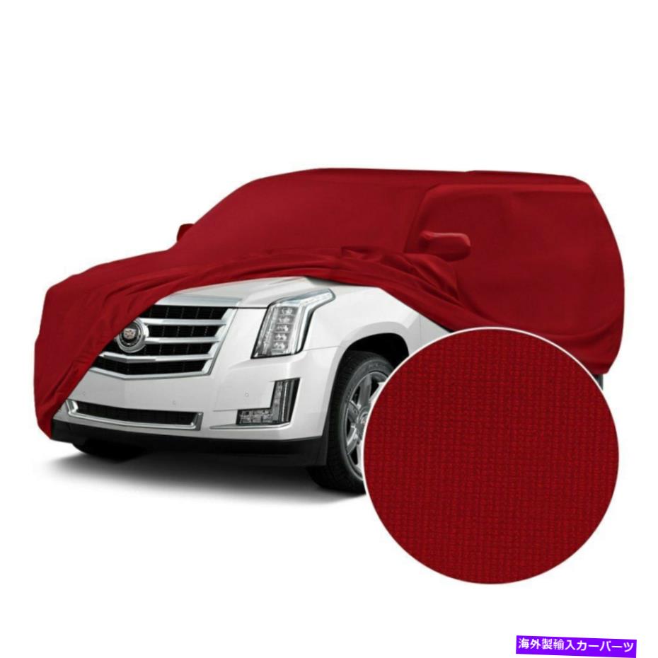 カーカバー CVC6SS80TT7733サテンストレッチ屋内純赤いカスタムカーカバー Coverking CVC6SS80TT7733 Satin Stretch Indoor Pure Red Custom Car Cover【並行輸入品】