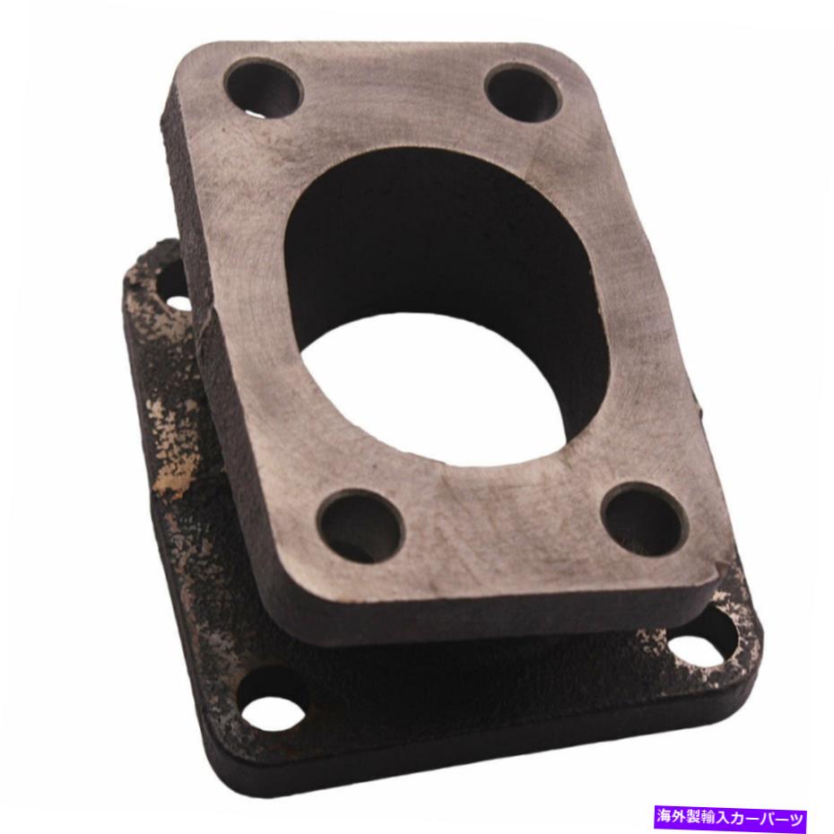 Turbo Charger 鋳鉄T3からT4ターボアダプターフランジギャレットターボチャージャー15度 Cast Iron T3 to T4 Turbo Adapter Flange Garrett Turbocharger with 15 Degree【並行輸入品】