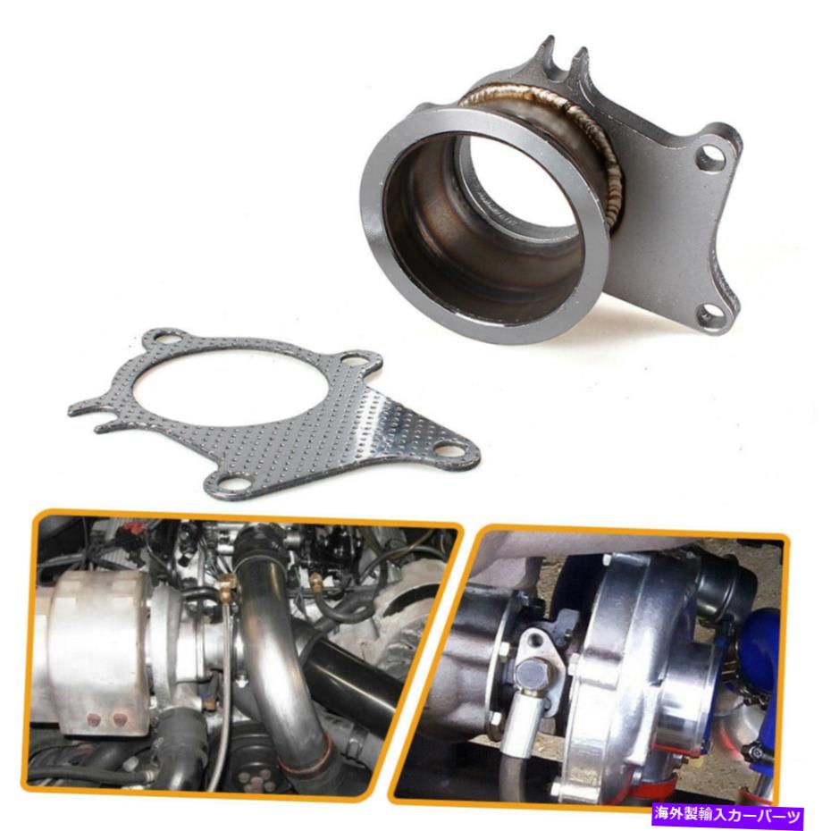 Turbo Charger 変換アダプターキットT3/T4 5ボルトターボダンプフランジまで3インチVバンド Conversion Adapter Kit T3 T3/T4 5 Bolt Turbo Dump Flange to 3\