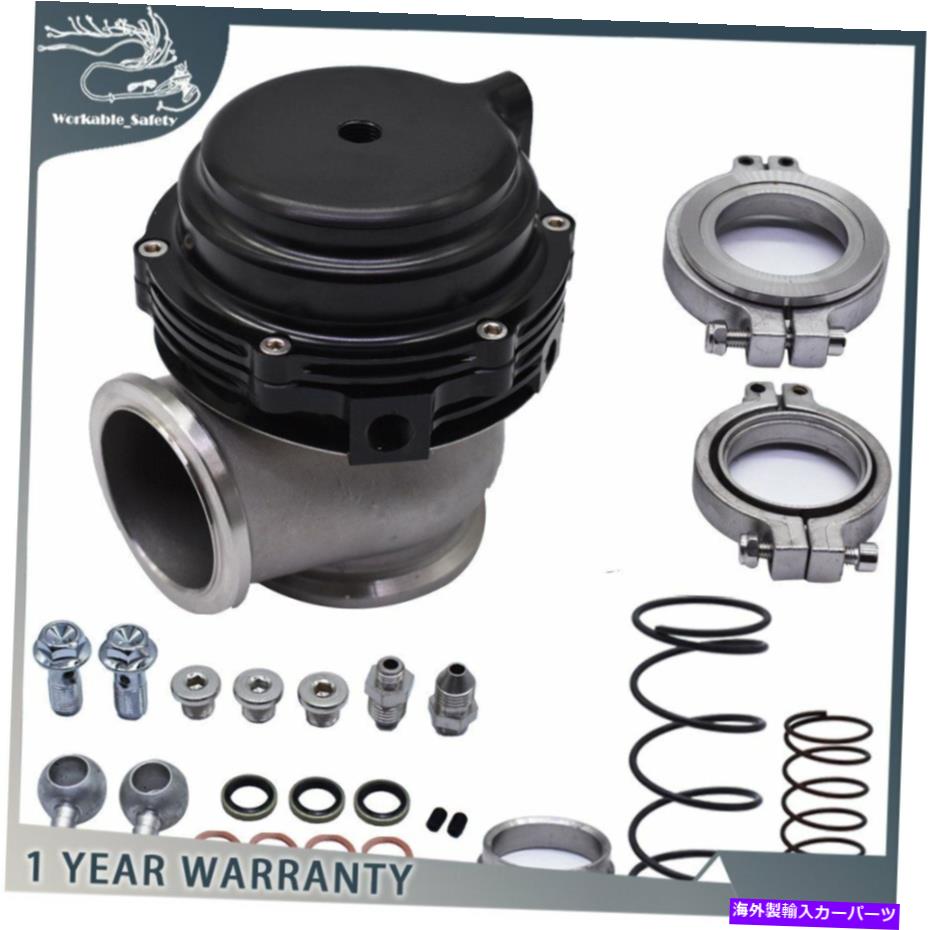 Turbo Charger 44mmターボチャージャーマニホールドターボブーストブラックVバンドウェストゲート+ダンプリング+スプリング 44MM TURBOCHARGER MANIFOLD TURBO BOOST BLACK V-BAND WASTEGATE+DUMP RING+SPRING【並行輸入品】