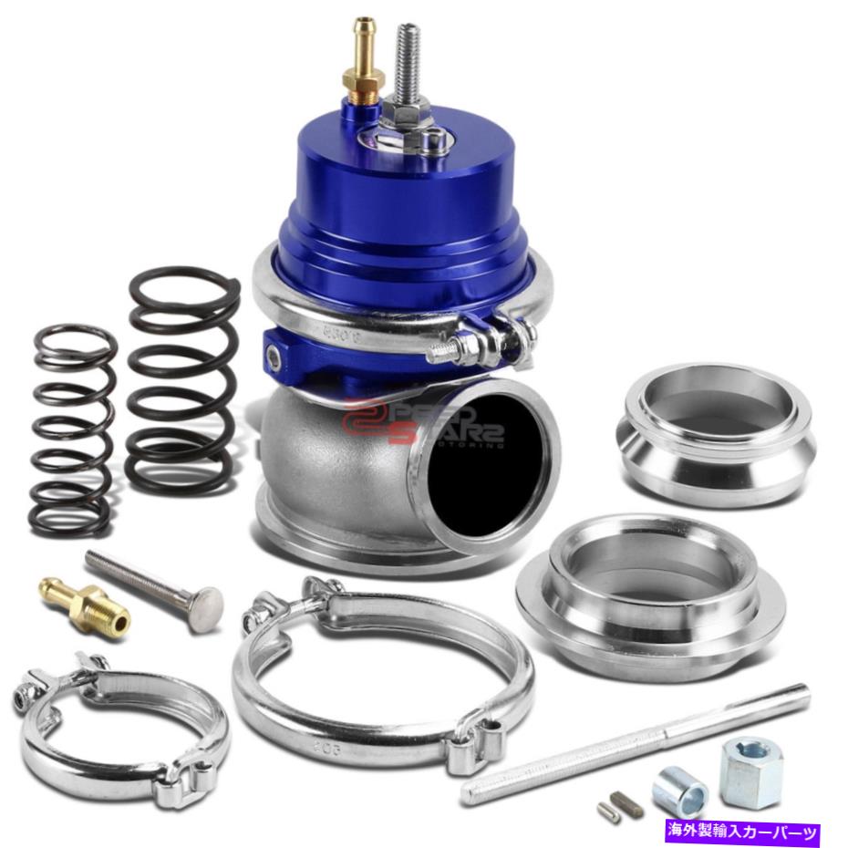 Turbo Charger 60mmターボ充電器マニホールドアルミニウム+鋳造Vバンド外部ブルーウェストゲート+スプリングス 60MM TURBO CHARGER MANIFOLD ALUMINUM+CAST V-BAND EXTERNAL BLUE WASTEGATE+SPRINGS【並行輸入品】