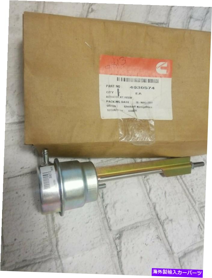 Turbo Charger Cummins New OEM Holset TurboCharge Wastegate Actuator with Mk VIブラケット4030574 Cummins NEW OEM Holset Turbocharge Wastegate Actuator With Mk VI Bracket 4030574【並行輸入品】