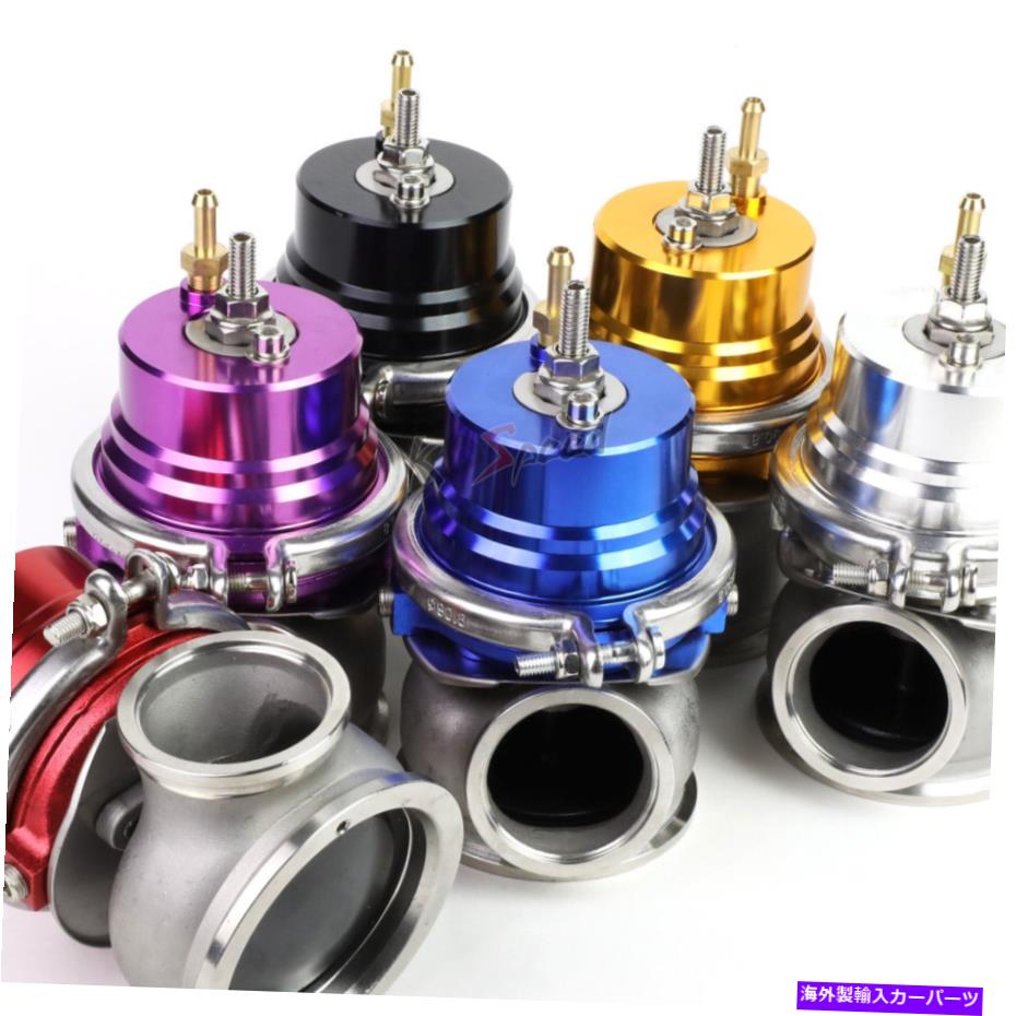 Turbo Charger 60mmユニバーサルターボチャージャーマニホールドvバンドフランジウェイストゲート+12psiスプリングゴールド 60mm Universal Turbocharger Manifold V-Band Flange Wastegate+12psi Spring Gold【並行輸入品】