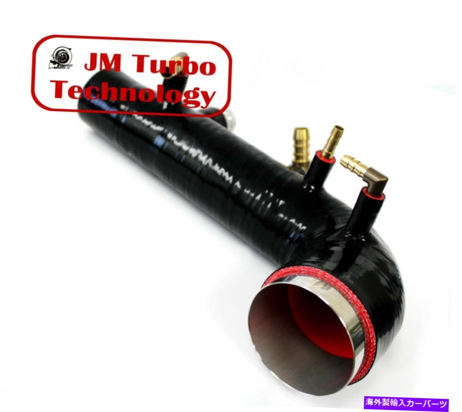 Turbo Charger 02-07 WRX / STI / FORESTEREJ20EJ25ターボシリコン吸気インレットホースブラック 02-07 WRX / STI / FORESTER EJ20 EJ25 TURBO SILICONE INTAKE INLET HOSE BLACK【並行輸入品】
