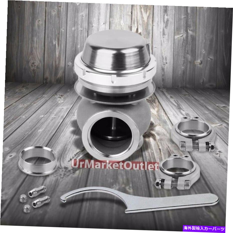 Turbo Charger ユニバーサルシルバーターボチャージャー40mm 14psi Vバンド外部ウェストゲート+スプリングT11 Universal Silver Turbocharger 40mm 14PSI V-Band External Wastegate+Spring T11【並行輸入品】