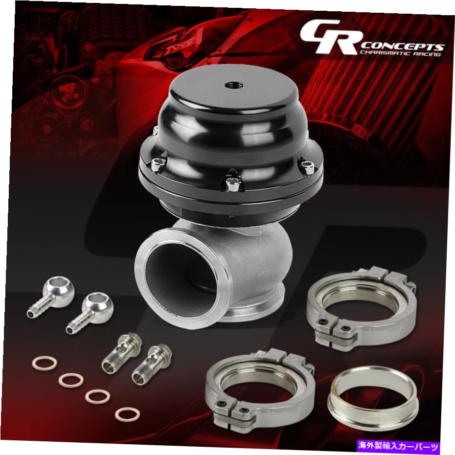 Turbo Charger 44mmターボチャージャーエキゾーストマニホールドターボブーストブラックVバンドクランプオンウェイストゲート 44MM TURBOCHARGER EXHAUST MANIFOLD TURBO BOOST BLACK V-BAND CLAMP-ON WASTEGATE【並行輸入品】