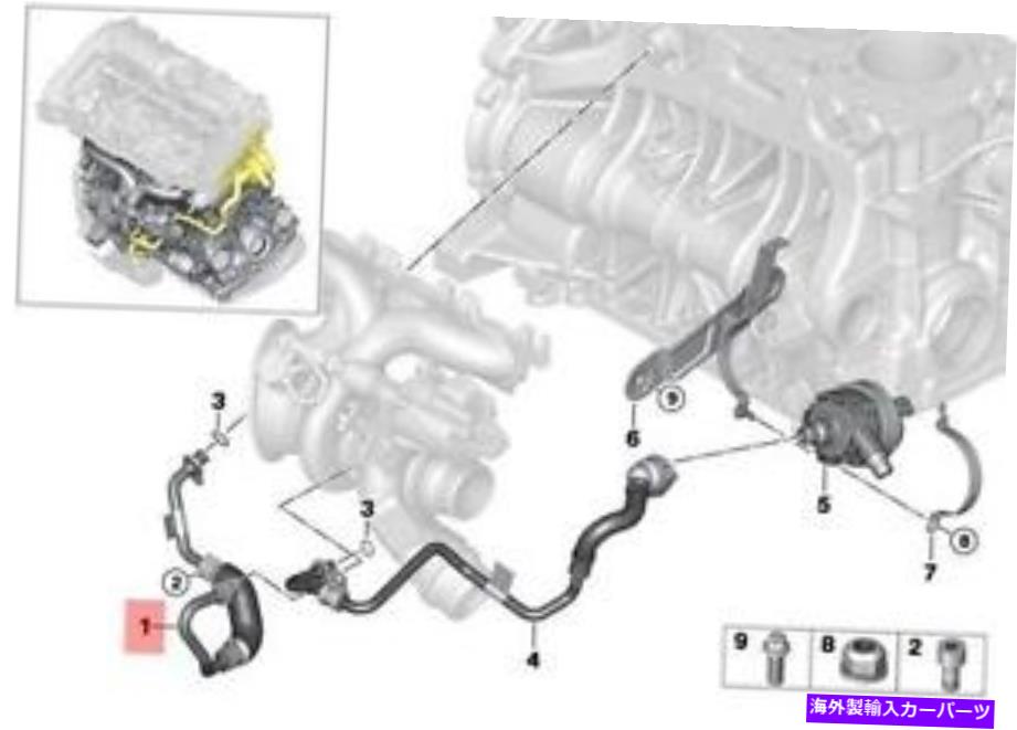 Turbo Charger 本物のBMW F20N F21N F22ターボチャージャークーラント供給ラインOEM 11537643094 Genuine BMW F20N F21N F22 Turbocharger Coolant Supply Line OEM 11537643094【並行輸入品】