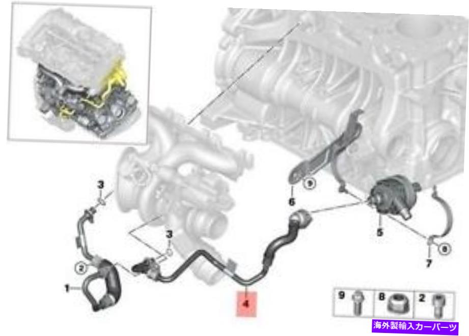 Turbo Charger 本物のBMW F20N F21N F22ターボチャージャークーラントリターンラインOEM 11537643226 Genuine BMW F20N F21N F22 Turbocharger Coolant Return Line OEM 11537643226【並行輸入品】