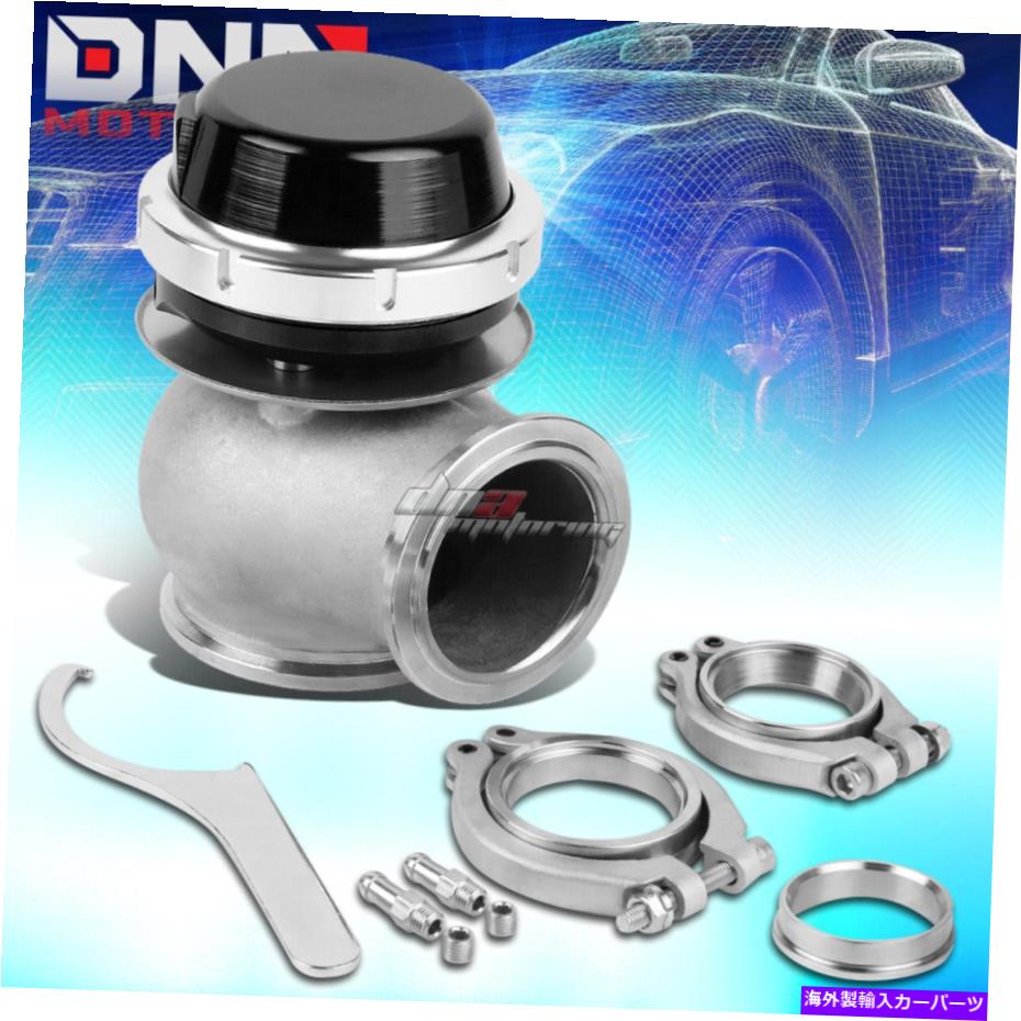 Turbo Charger 45mmターボチャージャーマニホールドエキゾーストブラックVバンド外部ウェストゲート+14psiスプリング 45MM TURBOCHARGER MANIFOLD EXHAUST BLACK V-BAND EXTERNAL WASTEGATE+14PSI SPRING【並行輸入品】