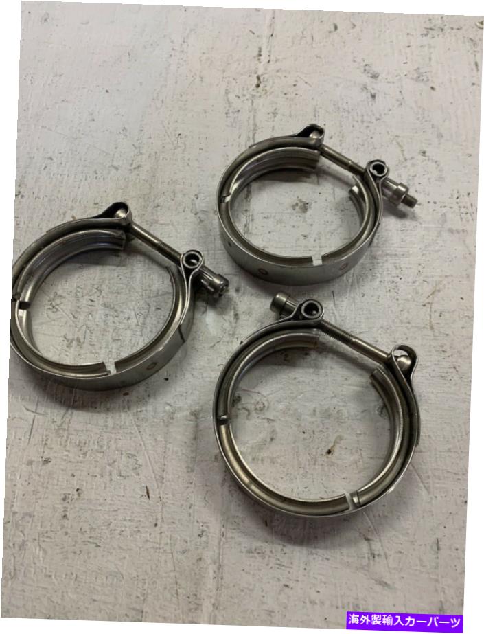 Turbo Charger 3カミンズターボ充電器用のヘビーデューティーステンレスVバンドクランプ（3のパック） 3 Heavy Duty Stainless V-Band Clamp For Cummins Turbo Charger (Pack Of 3)【並行輸入品】