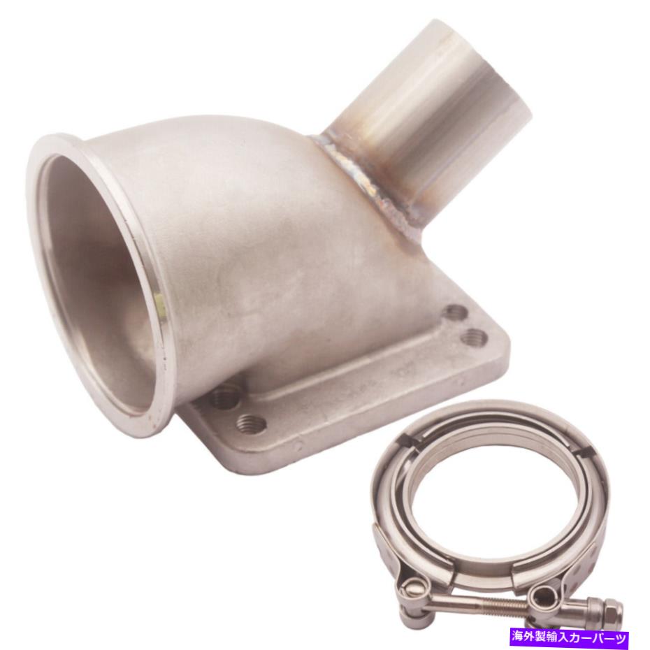 Turbo Charger キャストターボエルボアダプター + VバンドフランジクランプキットT3/T4から2.5 \