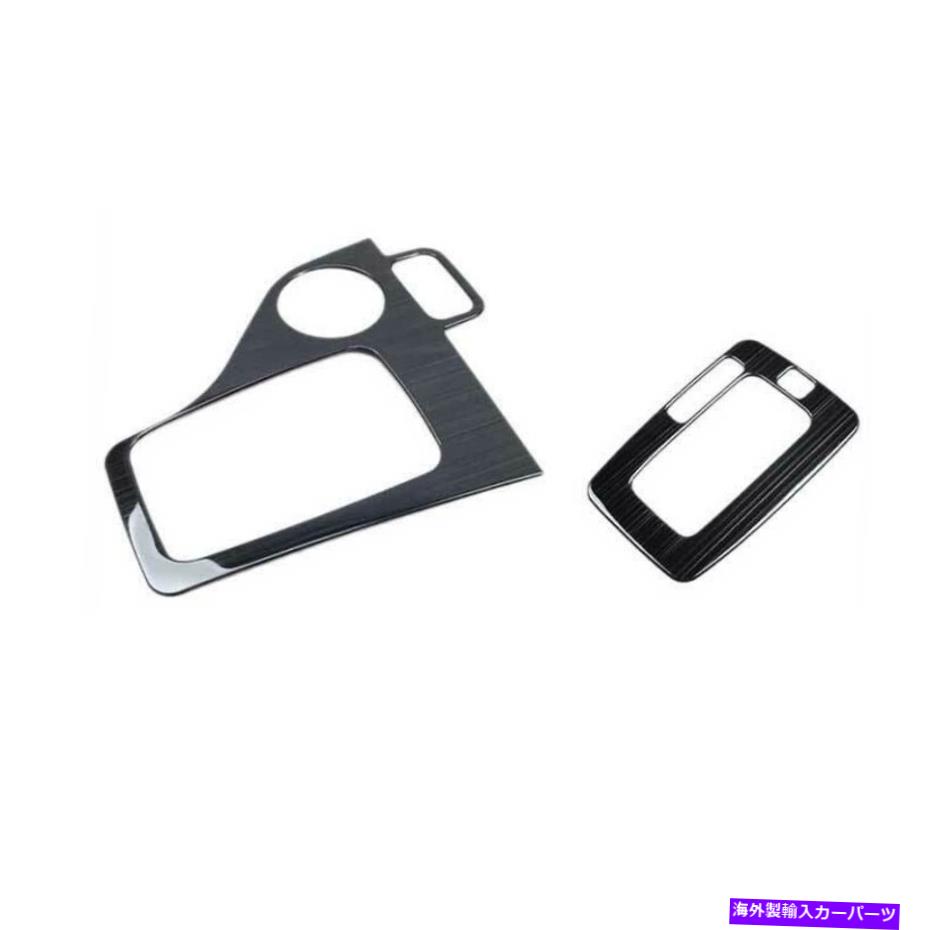 Dashboard Cover フォードレンジャー2015-2021ブラックチタンセントラルコンソールギアシフトカバー2PCS For Ford Ranger 2015-2021 Black Titanium Central Console Gear Shift Cover 2PCS【並行輸入品】
