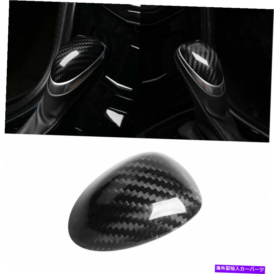 Dashboard Cover キャデラックSRX 2013-2015乾燥カーボンファイバーコンソールギアシフトノブカバートリム用 For Cadillac SRX 2013-2015 Dry Carbon Fiber Console Gear Shift Knob Cover Trim【並行輸入品】