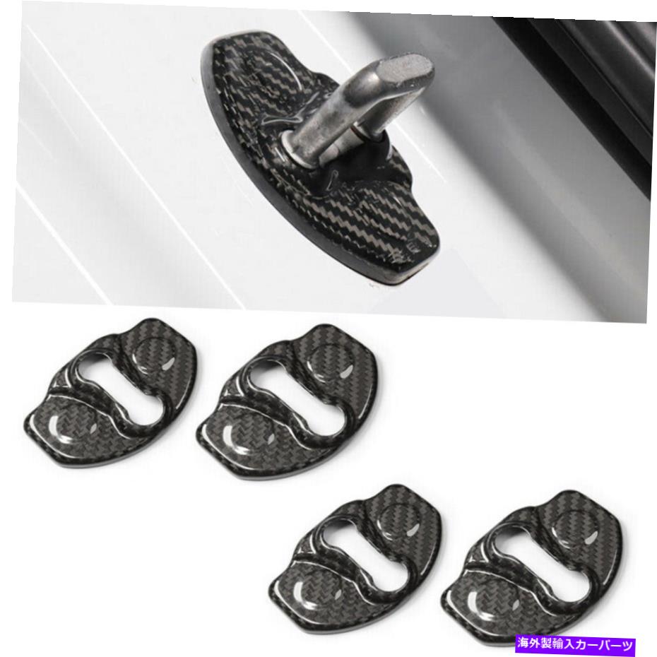 Dashboard Cover テスラモデル3 17-2021 bの本物のカーボンファイバードアロック保護カバートリムb Real Carbon Fiber Door Lock Protection Cover Trim For Tesla Model 3 17-2021 B【並行輸入品】