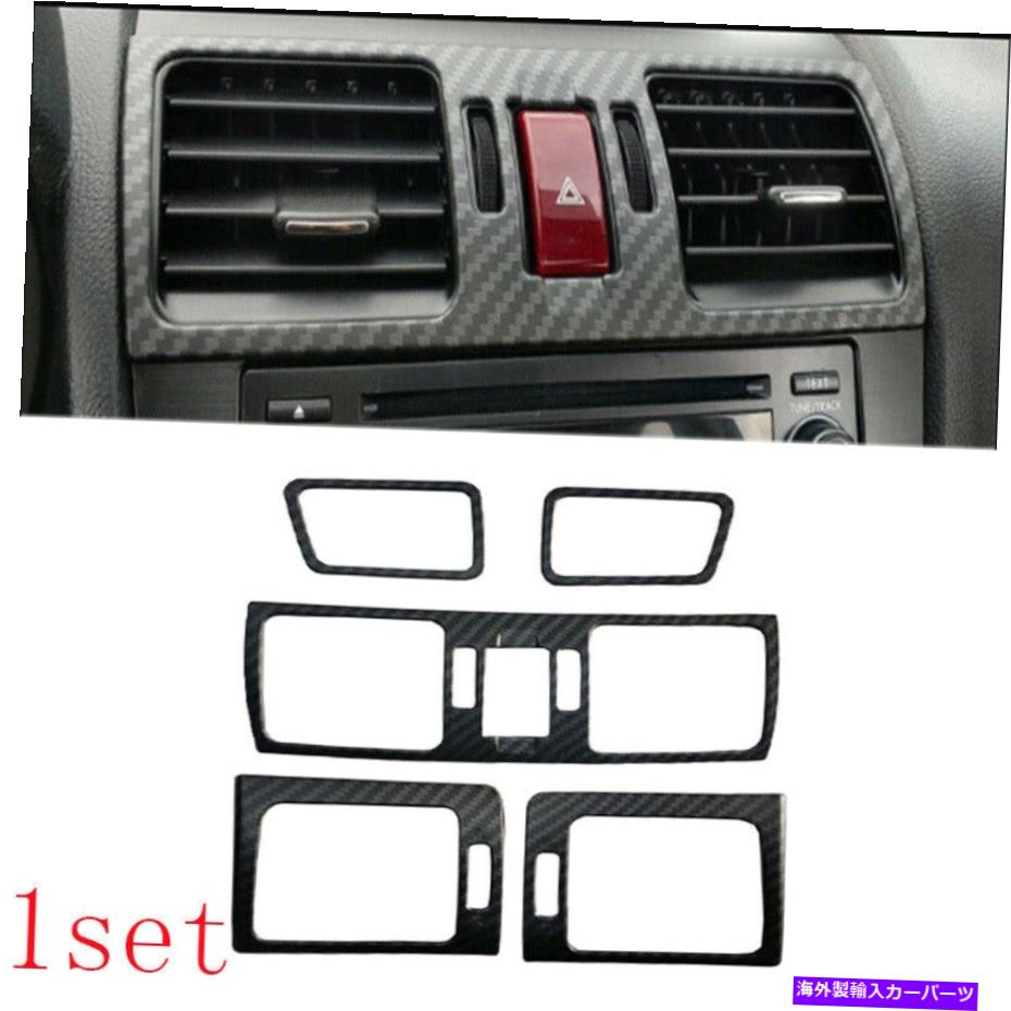 Dashboard Cover インテリアエアアウトレットベントカバートリムマットカーボンファイバースバルXV 2012-2014 Interior Air Outlet Vent Cover Trim Matt Carbon Fiber For Subaru XV 2012-2014【並行輸入品】