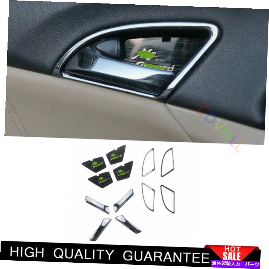 Dashboard Cover ホンダアコード2008-2013ブラックチタンインナードアハンドルボウルフレームトリム For Honda Accord 8th 2008-2013 Black Titanium Inner Door Handle Bowl Frame Trim【並行輸入品】