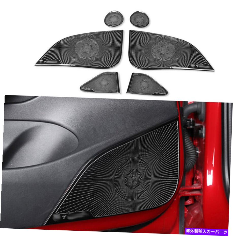 Dashboard Cover テスラモデル3 17-2022のブラックチタン内部インテリアスピーカーパネルカバー6PC Black Titanium Inner Interior Speaker Panel Cover 6pc For Tesla Model 3 17-2022【並行輸入品】