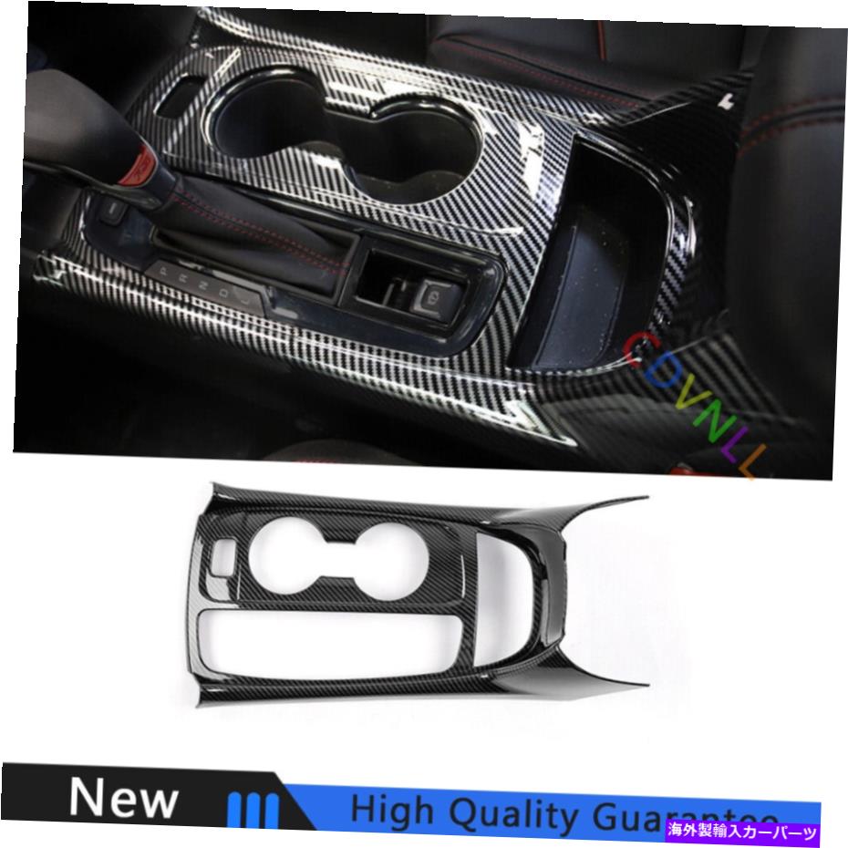 Dashboard Cover シボレーequinox 18-2021カーボンファイバーセントラルコンソールギアシフトカバートリム用 For Chevrolet Equinox 18-2021 Carbon Fiber Central Console Gear Shift Cover Trim【並行輸入品】