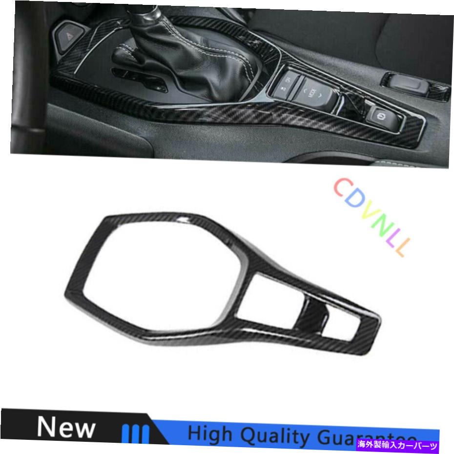 Dashboard Cover シボレー2016-2021カマロカーボンファイバーミドルコンソールギアシフトフレームトリム用 For Chevrolet 2016-2021 Camaro Carbon Fiber Middle Console Gear Shift Frame Trim【並行輸入品】
