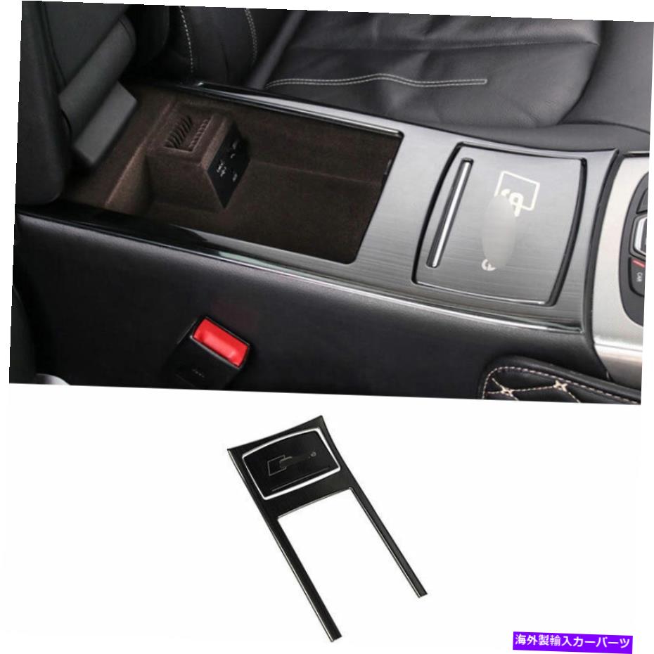Dashboard Cover アウディA6 A7 2012-2018 BlackTitanium Central Console Water Cup Cover Trim 2PC For Audi A6 A7 2012-2018 Black Titanium Central Console Water Cup Cover Trim 2PC【並行輸入品】