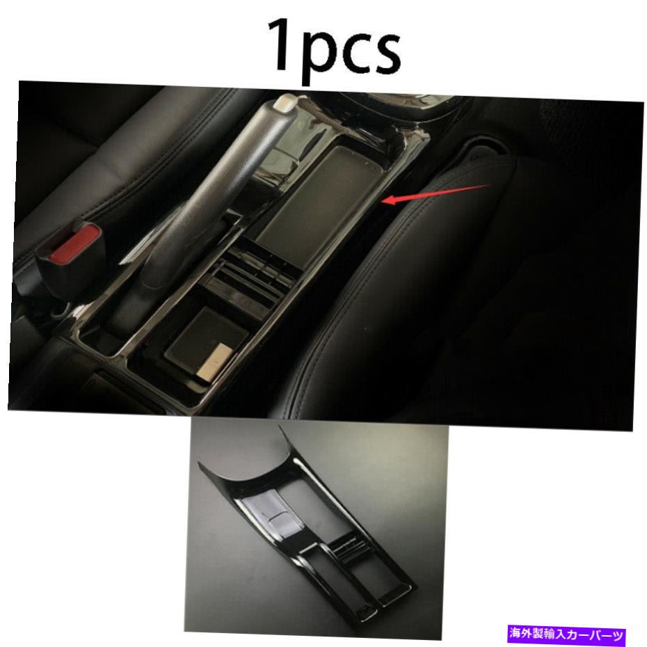 Dashboard Cover ホンダフィットジャズ2014 2015-2020 ABSブラックセントラルコンソールウォーターカップカバートリム For Honda Fit Jazz 2014 2015-2020 ABS black central console water cup cover trim【並行輸入品】