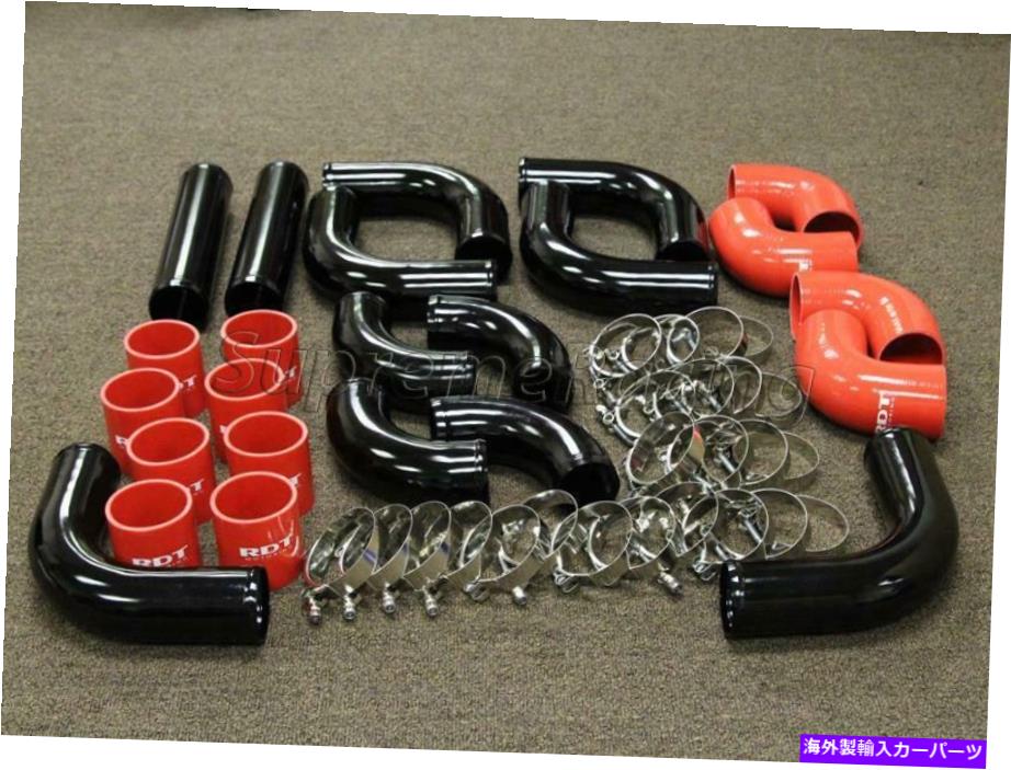 Turbo Charger RDT 12 PCSユニバーサルブラックアルミニウム赤いカプラー配管キットターボチャージャーターボ RDT 12 PCS UNIVERSAL BLACK ALUMINUM RED COUPLER PIPING KIT TURBOCHARGER TURBO【並行輸入品】
