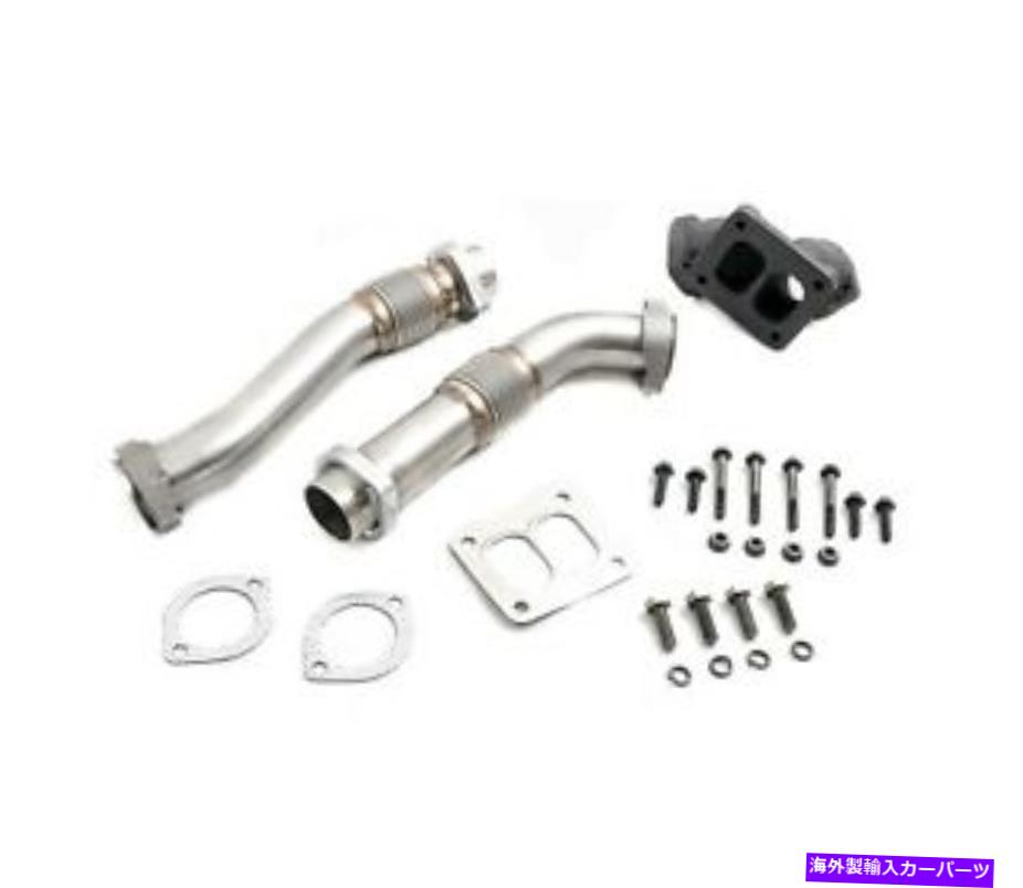 Turbo Charger ヘビーデューティーステンレススチールベローズアップパイプキット94-97 OBS FORD 7.3L PowerStroke Heavy Duty Stainless Steel Bellowed Up Pipe Kit 94-97 OBS Ford 7.3L Powerstroke【並行輸入品】