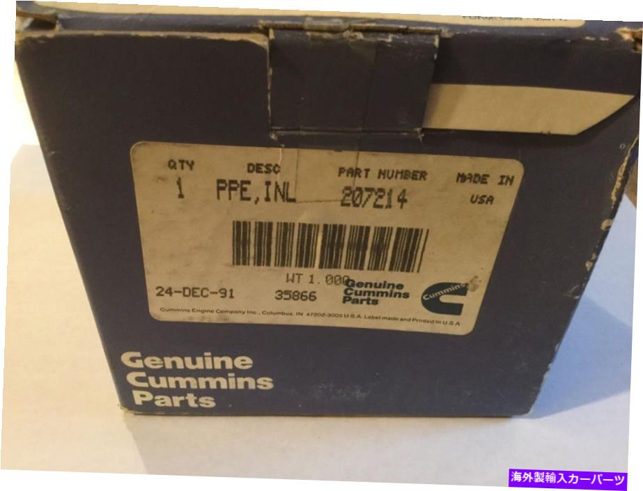 Turbo Charger 本物のカミンズターボチャージャークロスチューブ207214 Genuine Cummins Turbo Charger Cross Tube 207214【並行輸入品】