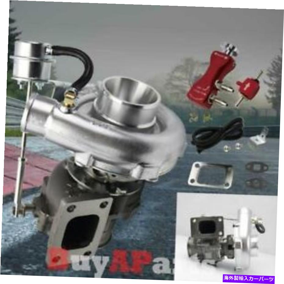 Turbo Charger VBAND T3/ T4 Turbo Chargers w/ 8 PSI内部廃棄物 +ブーストコントローラーレッド VBand T3/T4 Turbo Chargers w/ 8 PSI Internal Wastegate + Boost Controller Red【並行輸入品】