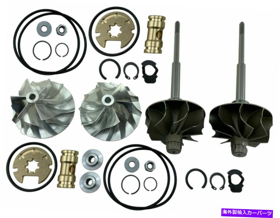 Turbo Charger 6+6ビレットホイールアップグレードタービンシャフトターボリビルド13-16 EcoBoost 3.5L V6 6+6 Billet Wheel Upgrade Turbine Shaft Turbo Rebuild FOR 13-16 Ecoboost 3.5L V6【並行輸入品】