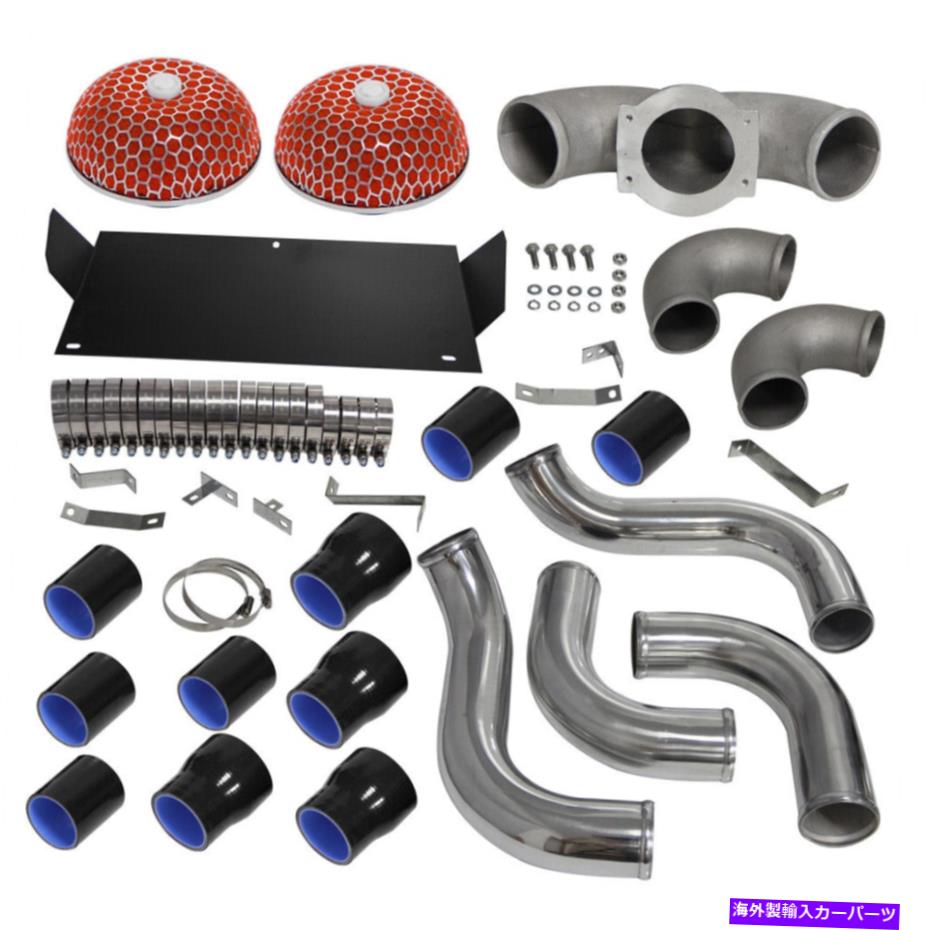 Turbo Charger 日産300ZXツインターボZ32 VG30DETT 89-96用インタークーラーパイプとエアフィルター Intercooler Pipes & Air Filters for Nissan 300ZX Twin Turbo Z32 VG30DETT 89-96【並行輸入品】