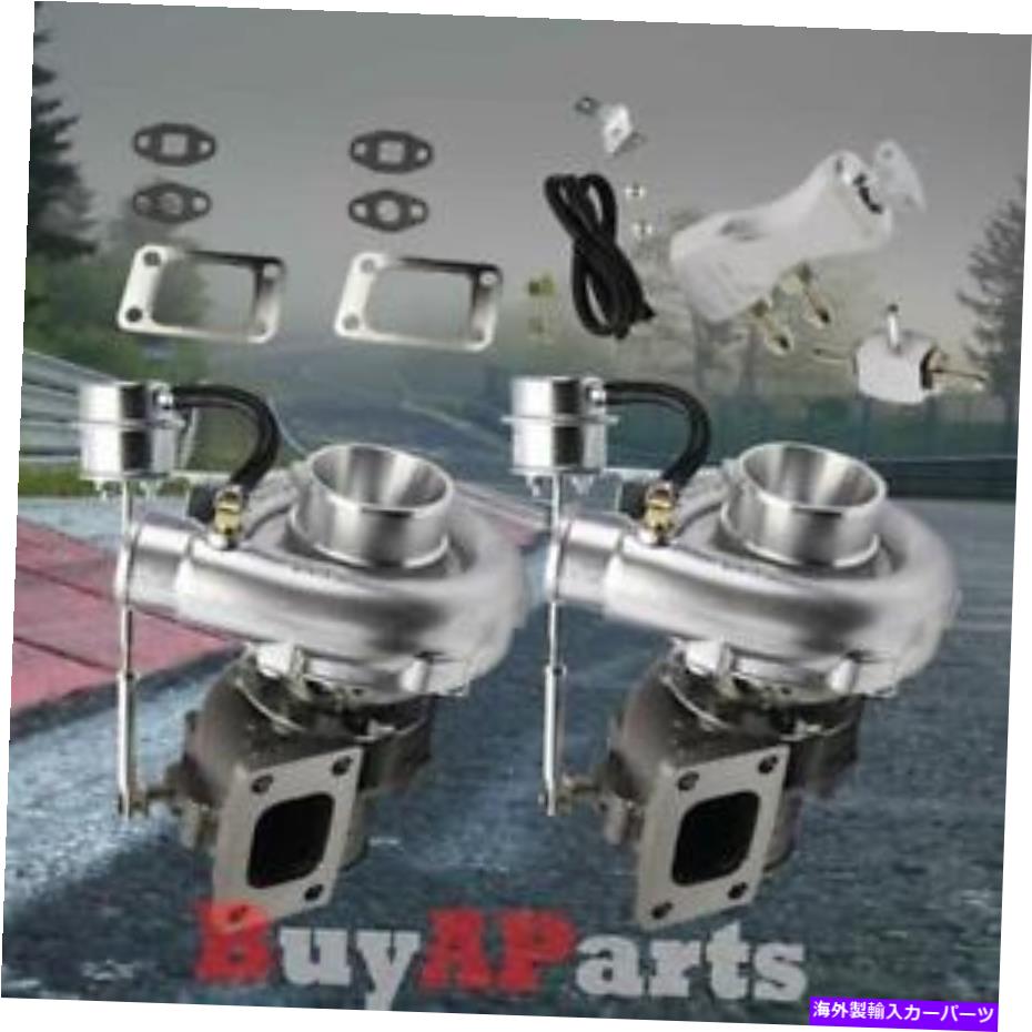 Turbo Charger アップグレードレーシングVバンドツインターボ充電器 +クロムマニュアル30 psiブーストコントローラー Upgrade Racing V-Band Twin Turbo Charger + Chrome Manual 30 PSI Boost Controller【並行輸入品】｜Us Custom Parts Shop USDM