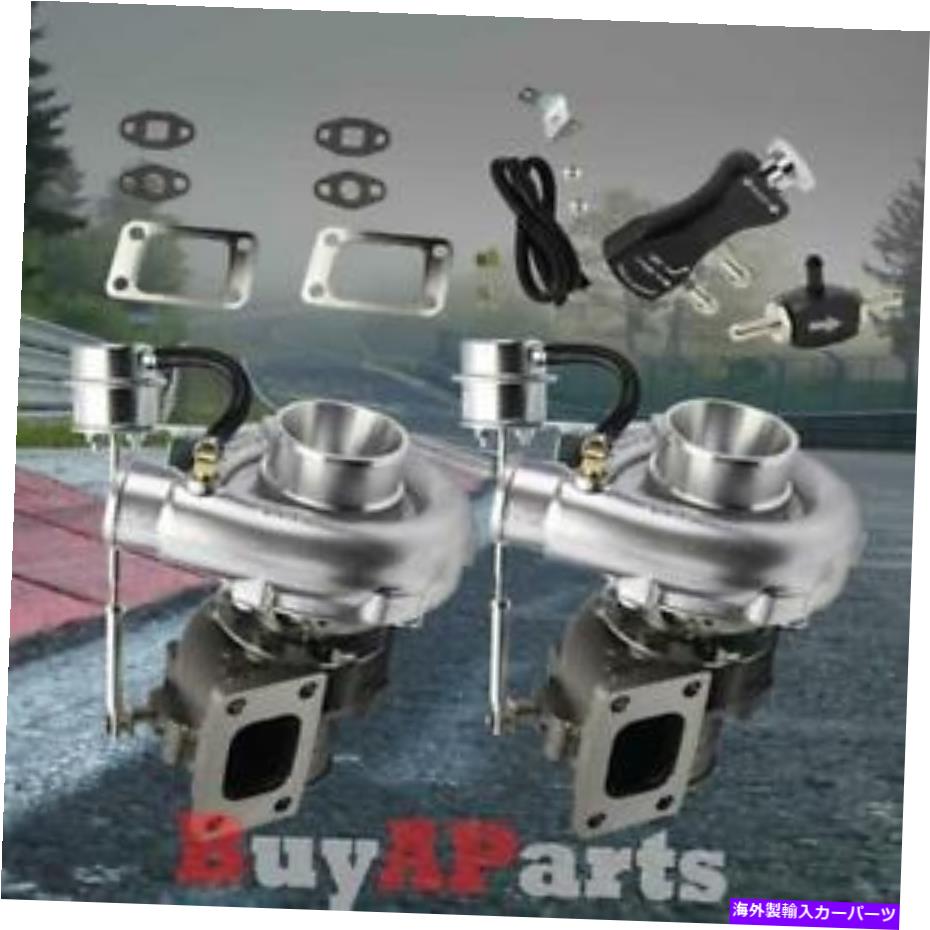 Turbo Charger アップグレードレーシングVバンドツインターボ充電器 +ブラックマニュアル30 psiブーストコントローラー Upgrade Racing V-Band Twin Turbo Charger + Black Manual 30 PSI Boost Controller【並行輸入品】｜Us Custom Parts Shop USDM
