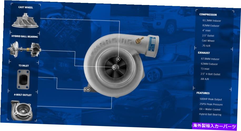 Turbo Charger CXRACING GT35 GT35-R GT35RボールベアリングシビックT3用ターボ充電器 Cxracing GT35 GT35-R GT35R Ball Bearing Turbo Charger For Civic T3【並行輸入品】