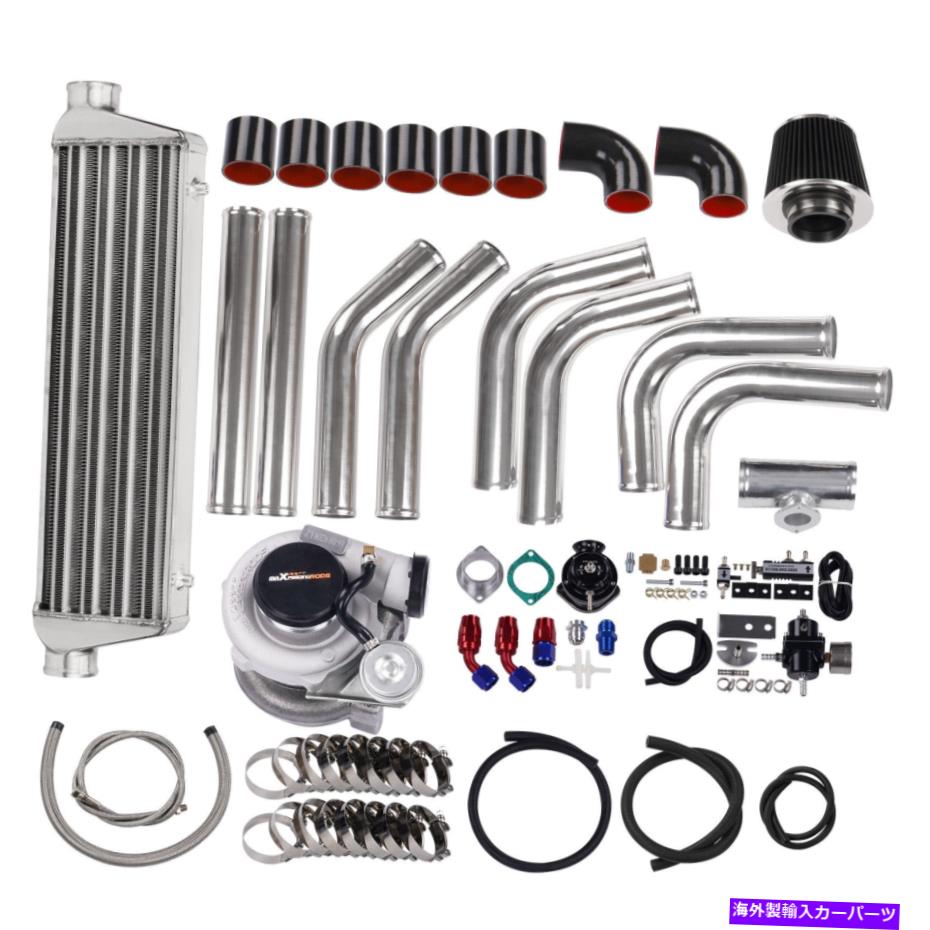 Turbo Charger 9PCS GT2860 T25 Turbo Kit A/R：0.64 + InterCooler + Bov + Piping + Air Filter 9PCS GT2860 T25 Turbo Kit A/R:0.64 + Intercooler + BOV + Piping + Air Filter【並行輸入品】