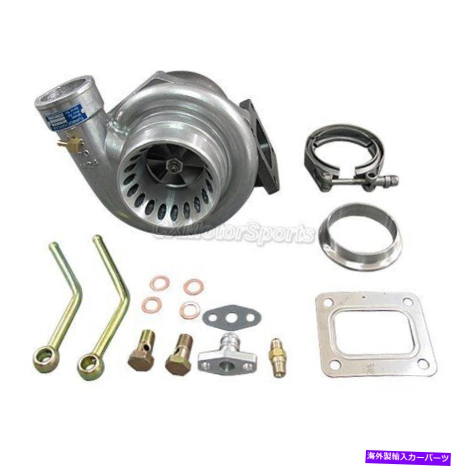 Turbo Charger CxRacing Universal GT35 T4 Turbo Charger Anti Surge 500+ HP .68 A/ R W/ 3 \