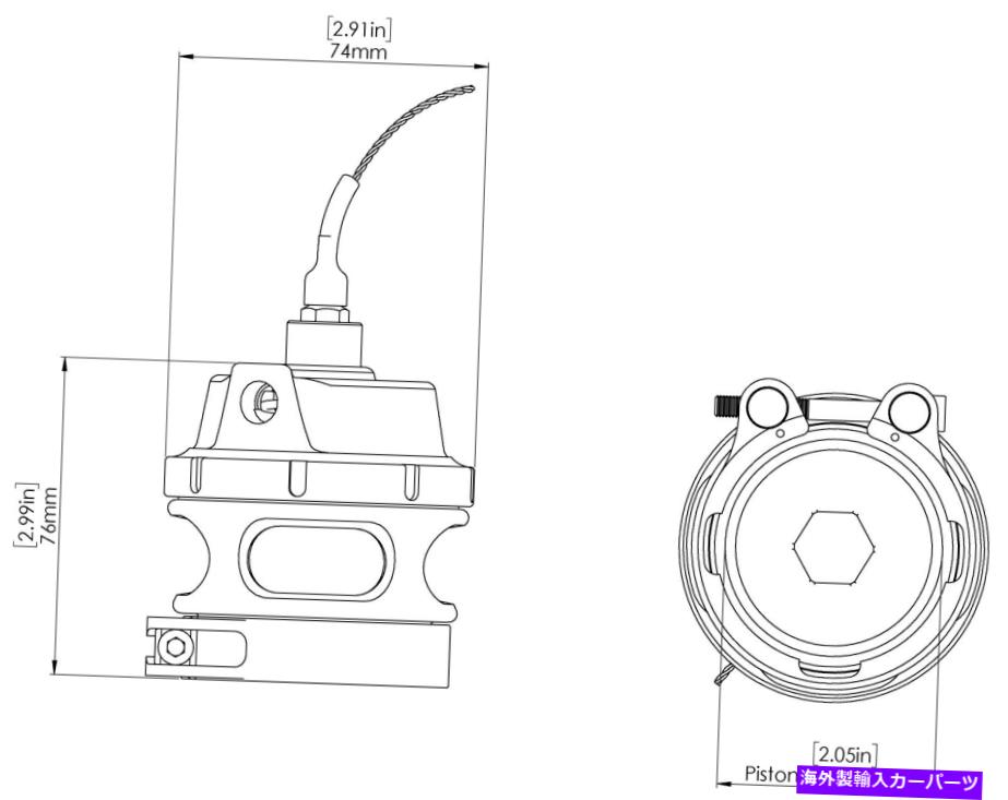Turbo Charger Turbo Smart TS-0204-1231GEN-Vレースポートターボチャージャーブローオフバルブ Turbo Smart TS-0204-1231 Gen-V Race Port Turbocharger Blow Off Valve【並行輸入品】