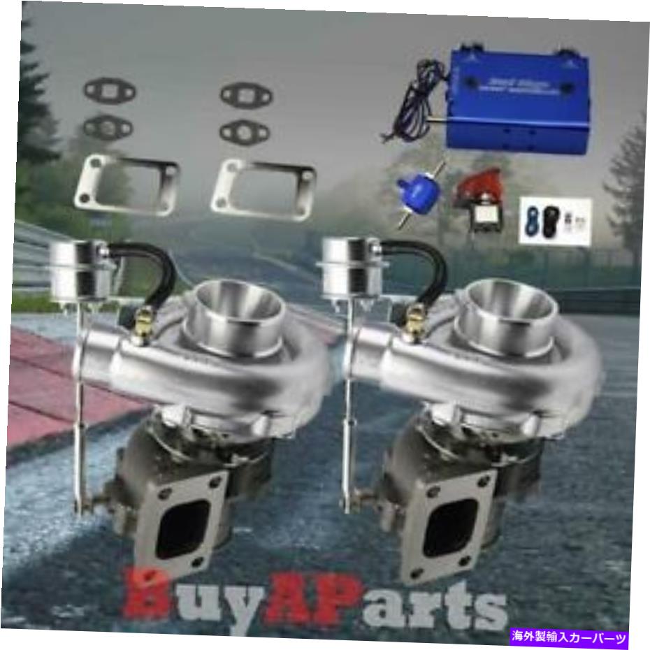 Turbo Charger アップグレードレーシングvbandツインターボチャージャー +ブルーデュアルステージ30psiブーストコントローラー Upgrade Racing VBand Twin Turbocharger + Blue Dual Stage 30PSI Boost Controller【並行輸入品】｜Us Custom Parts Shop USDM