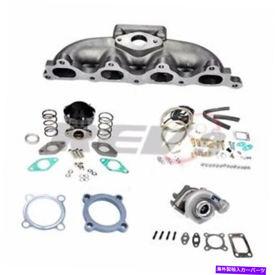 Turbo Charger Rev9 90-93 Accord F22 4シリンダー.48 T3ターボ充電器キャストマニホールドセットアップキット REV9 90-93 ACCORD F22 4 CYLINDER .48 T3 TURBO CHARGER CAST MANIFOLD SET UP KIT【並行輸入品】|Us Custom Parts Shop USDM