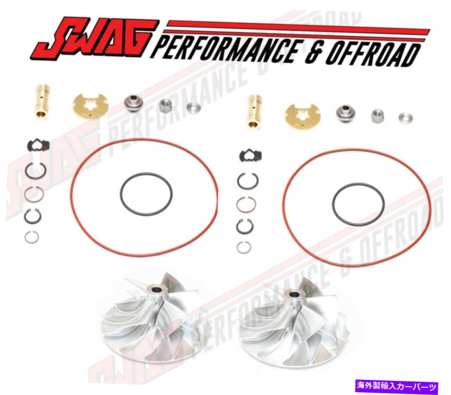 Turbo Charger 18-20のR＆Lサイドターボ再構築キットとビレットホイール18-20 3.5L EcoBoost F-150 F150 R&L Side Turbo Rebuild Kits & Billet Wheels For 18-20 3.5L Ecoboost F-150 F150【並行輸入品】