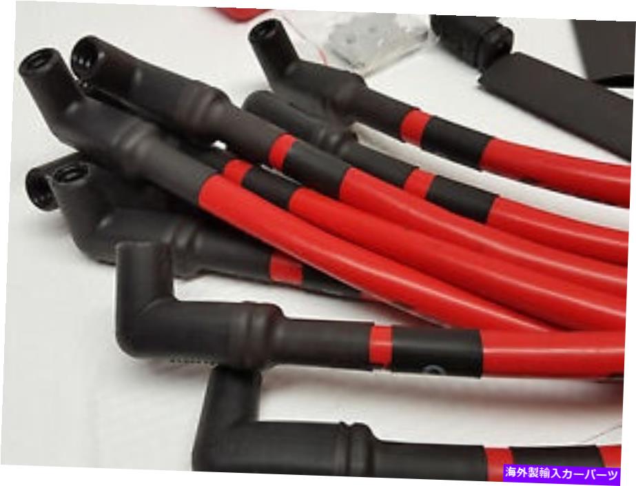 Carburetor カスタムアクセルプロ25シリーズS/Bシボレーv8レーススパークプラグワイヤとヒートスリーブ Custom Accel Pro 25 Series S/B Chevy V8 Race spark plug wires with heat sleeves【並行輸入品】