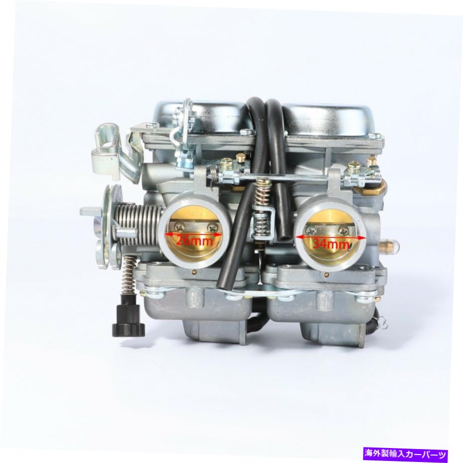 Carburetor 26mm 34mm KF250ダブルキャブレターPD26JSエアフィルター250cc ATVゴーカートダートバイク 26mm 34mm KF250 Double Carburetor PD26JS Air Filter 250cc ATV Go Kart Dirt Bike【並行輸入品】