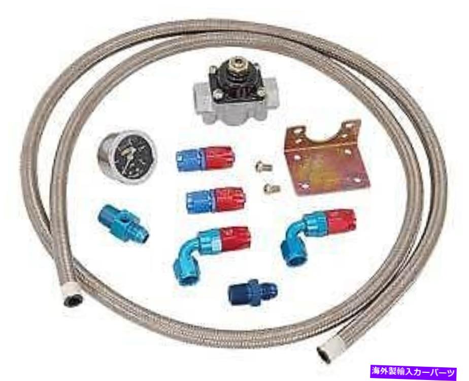 Carburetor ビッグエンドパフォーマン燃料圧力Reg 4 1/2-9 psi 0-15 psiキットホースゲージフィッティング Big End Perf Fuel Pressure Reg 4 1/2-9 psi 0-15 psi Kit Hose Gauge Fittings【並行輸入品】