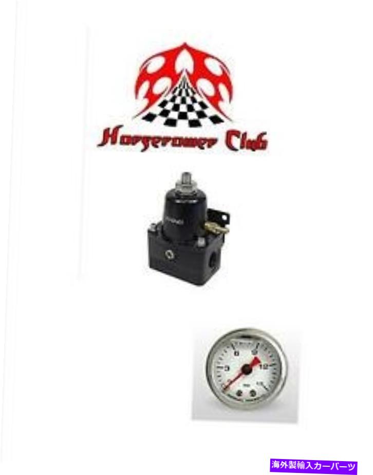 Carburetor ビッグエンド10176バイパス燃料圧力REG、2ポートEFI、30-65 psi、ブースト付きゲージ Big End 10176 By-Pass Fuel Pressure Reg, 2-Port EFI, 30-65 PSI, Boost w/Gauge【並行輸入品】