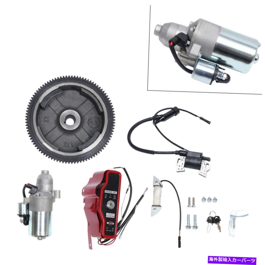 Carburetor ホンダGX240の電動スタートキット8HP GX270 9HP w/充電コイルキースイッチボックス Electric Start Kit for Honda GX240 8HP GX270 9HP w/ Charging Coil Key Switch Box【並行輸入品】