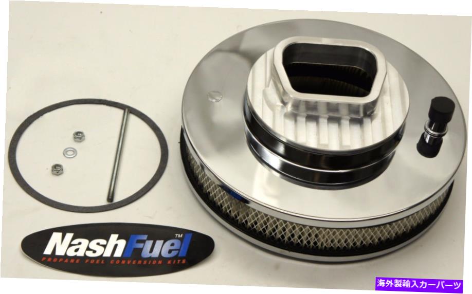 Carburetor トヨタ22R 22 Rキャブレターのアダプター＆エデルブロックエアクリーナーフィルターキット5-1/8 ADAPTER & EDELBROCK AIR CLEANER FILTER KIT FOR TOYOTA 22R 22 R CARBURETOR 5-1/8【並行輸入品】